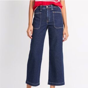 DAZE DENIM DREAMER PATCHPOCKET HIGH RISE WIDE ANKLE JEAN INDIGO-6